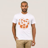 67 Hexa Fusion – Bold Geometric Number Design T-Shirt (Vorne ganz)
