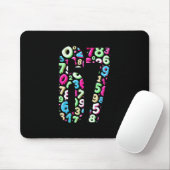 67 Hidden Meme Trending Gen Z Alpha Six Seven 6 7  Mousepad (Mit Mouse)
