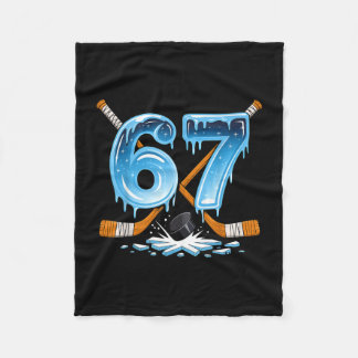 67 hockey 6 7 fleecedecke