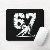 67 Hockey Cool Six Seven Gen Alpha Slang Winter St Mousepad (Mit Mouse)