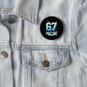 67 Hockey Eiscreme-Drip Gen Alpha-Slang Jungen Män Button (Beispiel)