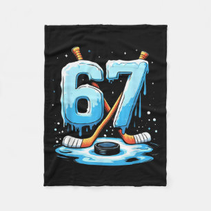67 Hockey Eiscreme-Drip Gen Alpha-Slang Jungen Män Fleecedecke