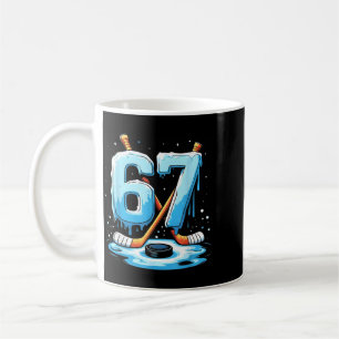 67 Hockey Eiscreme-Drip Gen Alpha-Slang Jungen Män Kaffeetasse