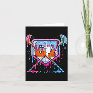 67 Hockey Eiscreme-Drip Gen Z Meme Puck Stock Karte
