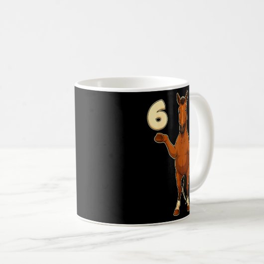 67 Horse Funny Gen Alpha Slang Kids Teens Number T Kaffeetasse (VorderseiteRechts)