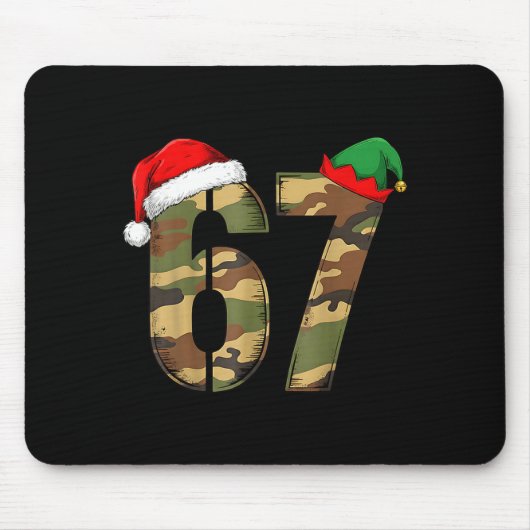 67 Hunting Camo Six Seven 6 7 Meme Camouflage 67 C Mousepad (Vorne)