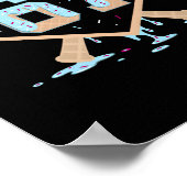 67 Ice Cream Drip Bysebyll Meme Funny Six Seven Ge Poster (Ecke)