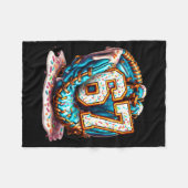 67 Ice Cream Drip Funny Six Seven Baseball Fleecedecke (Vorderseite (Horizontal))