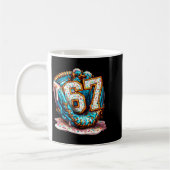 67 Ice Cream Drip Funny Six Seven Baseball Kaffeetasse (Links)