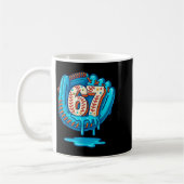 67 Ice Cream Drip Funny Six Seven Baseball Kaffeetasse (Links)