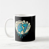 67 Ice Cream Drip Funny Six Seven Baseball  Kaffeetasse (Links)