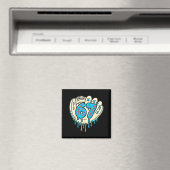 67 Ice Cream Drip Funny Six Seven Baseball  Magnet (In Situ (Geschirrspüler))