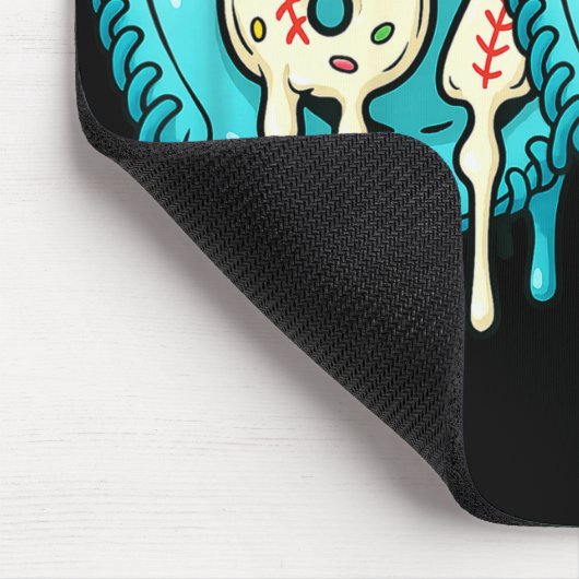 67 Ice Cream Drip Funny Six Seven Baseball  Mousepad (Ecke)