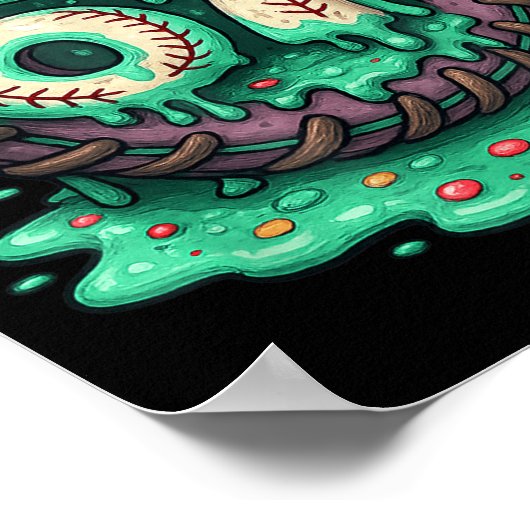 67 Ice Cream Drip Funny Six Seven Baseball  Poster (Ecke)