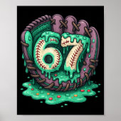 67 Ice Cream Drip Funny Six Seven Baseball  Poster (Vorne)