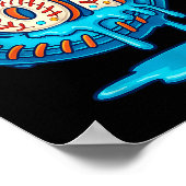 67 Ice Cream Drip Funny Six Seven Baseball  Poster (Ecke)