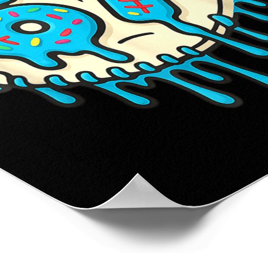 67 Ice Cream Drip Funny Six Seven Baseball  Poster (Ecke)