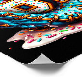 67 Ice Cream Drip Funny Six Seven Baseball  Poster (Ecke)