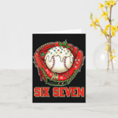 67 Ice Cream Drip Funny Six Seven Gen Alpha Christ Karte (Gelbe Blume)