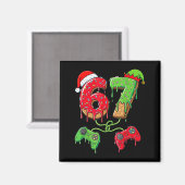 67 Ice Cream Drip Gamer Six Seven Meme Christmas K Magnet (Vorderseite/Rückseite)