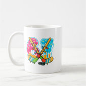 67 Ice Cream Drip Hockey Christmas Light  Kaffeetasse (Links)