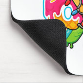 67 Ice Cream Drip Hockey Christmas Light  Mousepad (Ecke)