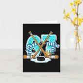 67 Ice Cream Drip Hockey Gen Alpha Slang Six Seven Karte (Gelbe Blume)