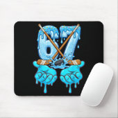 67 Ice Cream Drip Hockey Gen Alpha Slang Six Seven Mousepad (Mit Mouse)