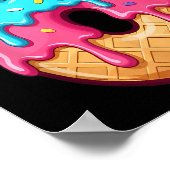 67 Ice Cream Drip Meme Funny 6 7 Halloween Costume Poster (Ecke)