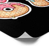 67 Ice Cream Drip Meme Funny Six Seven Gen Alpha ( Poster (Ecke)