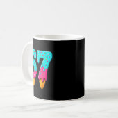 67 Ice Cream Drip Meme Funny Six Seven Gen Alpha S Kaffeetasse (Vorderseite Links)