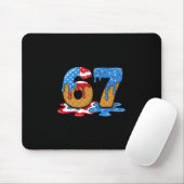 67 Ice Cream Drip Meme Funny Six Seven Gen Alpha S Mousepad (Mit Mouse)
