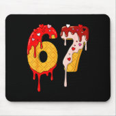 67 Ice Cream Drip Meme Funny Six Seven Valentine D Mousepad (Vorne)