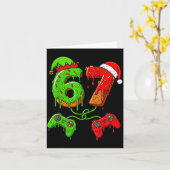 67 Ice Cream Drip Meme Gamer Six Seven Christmas B Karte (Gelbe Blume)