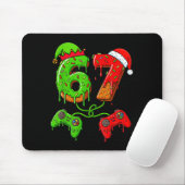 67 Ice Cream Drip Meme Gamer Six Seven Christmas B Mousepad (Mit Mouse)