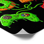 67 Ice Cream Drip Meme Gamer Six Seven Christmas B Poster (Ecke)