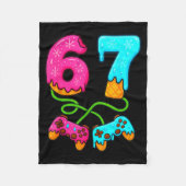 67 Ice Cream Drip Meme Gamer Six Seven Gen Alpha S Fleecedecke (Vorderseite)