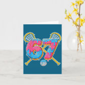 67 Ice Cream Drip Meme Gen Alpha Slang Lacrosse Sr Karte (Gelbe Blume)
