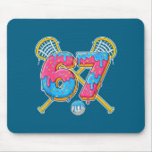67 Ice Cream Drip Meme Gen Alpha Slang Lacrosse Sr Mousepad (Vorne)