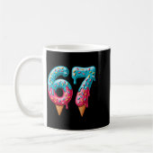 67 Ice Cream Drip Meme Kaffeetasse (Links)