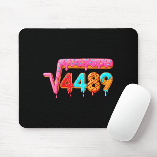67 Ice Cream Drip Meme Math Teacher School Square  Mousepad (Mit Mouse)