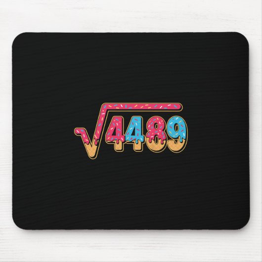 67 Ice Cream Drip Meme Math Teacher School Square  Mousepad (Vorne)