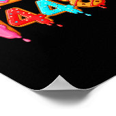 67 Ice Cream Drip Meme Math Teacher School Square Poster (Ecke)