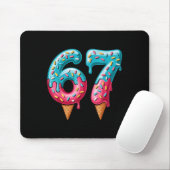 67 Ice Cream Drip Meme Mousepad (Mit Mouse)