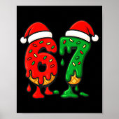 67 Ice Cream Drip Meme Six Seven Christmas Men Wom Poster (Vorne)