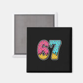67 Ice Cream Drip Meme Six Seven Funny Gen Alpha D Magnet (Vorderseite/Rückseite)