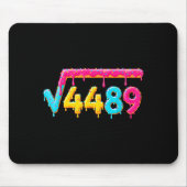 67 Ice Cream Drip Meme Square Root 4489 Math Teach Mousepad (Vorne)