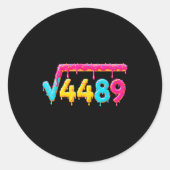 67 Ice Cream Drip Meme Square Root 4489 Math Teach Runder Aufkleber (Vorderseite)