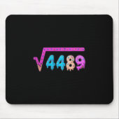 67 Ice Cream Drip Meme Square Root 4489 Six Seven  Mousepad (Vorne)