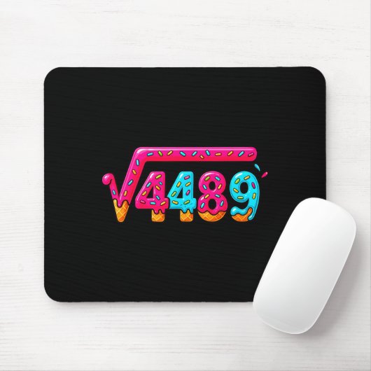 67 Ice Cream Drip Meme Square Root 4489 Slang Math Mousepad (Mit Mouse)